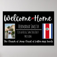 Poster LDS Missionnaire Accueil Bienvenue Signe d'