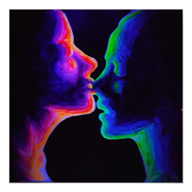 Poster Le baiser (Devant)
