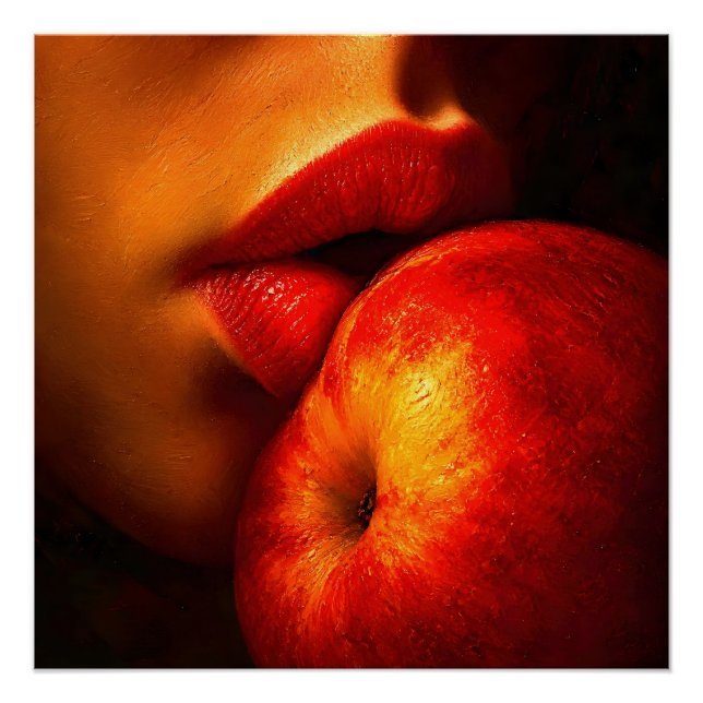 Poster Le Baiser de Nectarine – Un Portrait Intime (Devant)