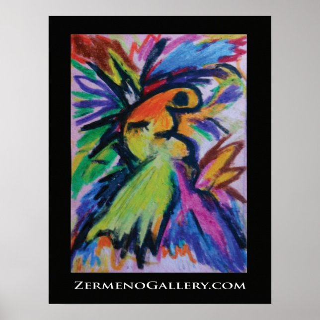 Poster "Le baiser" de ZermenoGallery.com (Devant)