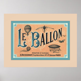 Poster Le Ballon ~ Publicité Vintage