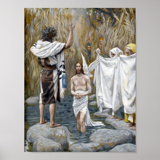 Poster "Le baptême de Jésus" - par James Tissot (Devant)