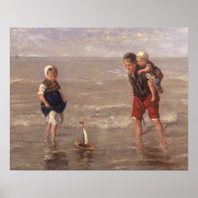 Poster Le bateau à jouets (Devant)