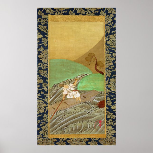 Poster Le batelier (Devant)