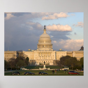 Poster Le bâtiment du Capitole des États-Unis à