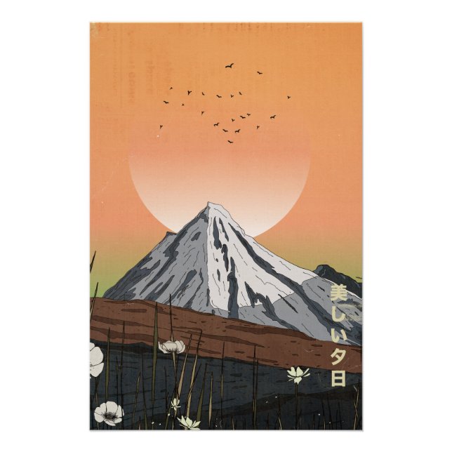 Poster Le Beau Coucher de Soleil (Devant)