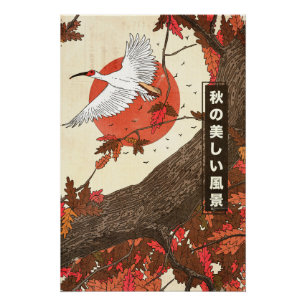 Poster Le beau paysage en automne