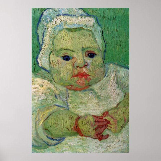 Poster Le bébé Marcelle Roulin par Vincent van Gogh (Devant)