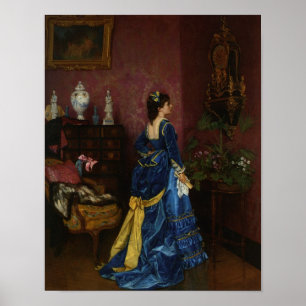 Poster Le Blue Robe, Auguste Toulmouche