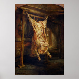 Poster Le boeuf abattu, 1655