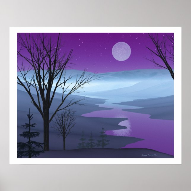 Poster Le bois d'hiver (Devant)