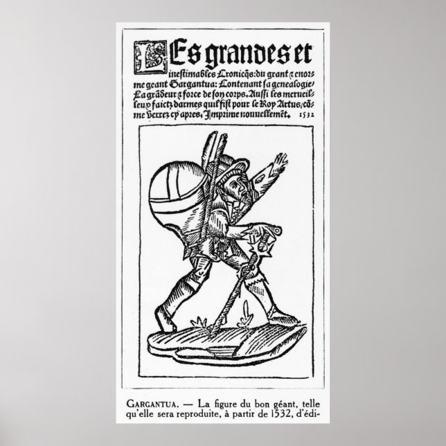 Poster Le Bon Géant, de "Gargantua" de François (Devant)