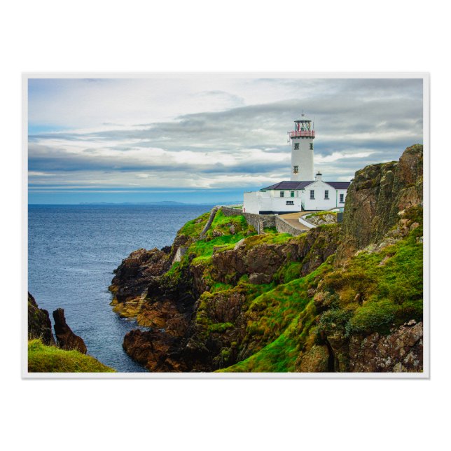 Poster Le "bord du monde" au phare de Fanad Head (Devant)