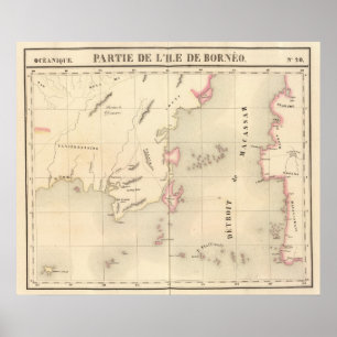 Poster Le Bornéo Océanie aucuns 20