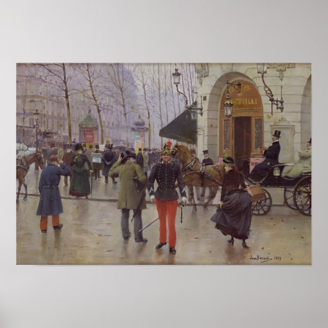Poster Le boulevard des Capucines (Devant)