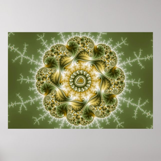 Poster Le Broccolateur - L'art fractal (Devant)