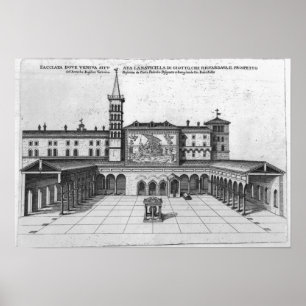 Poster Le bungalow de bénédiction de vieux Vatican