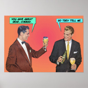 Poster Le Cadeau de Conrad [affiche gay drôle]