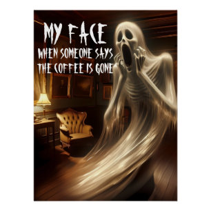 Poster Le café est parti !