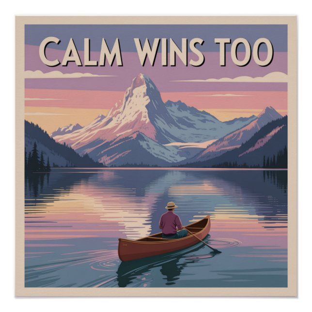 Poster Le calme gagne aussi (Devant)