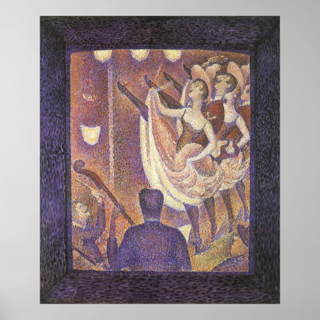 Poster Le Can Can Dance, Le Chahut de Georges Seurat (Devant)