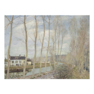 Poster Le Canal du Loing à Moret par Alfred Sisley