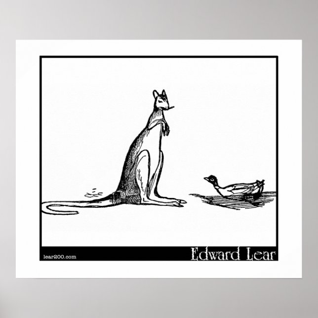 Poster Le canard et le kangourou (Devant)