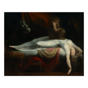 Poster Le cauchemar Henry Fuseli Peinture
