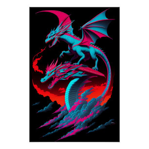 Poster Le Cavalier de Surf du Dragon