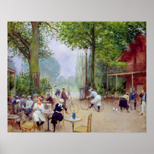 Poster Le Chalet du Cycle dans le Bois de Boulogne