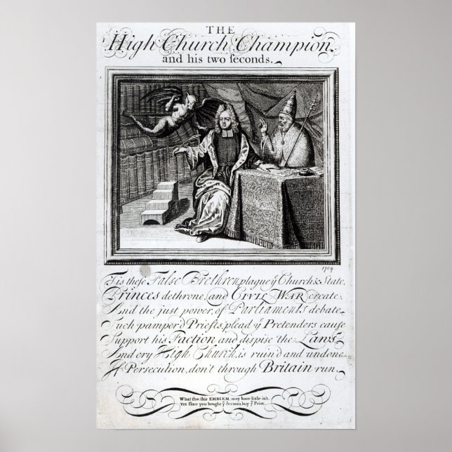 Poster Le Champion de la Haute Eglise et ses deux Seconds (Devant)