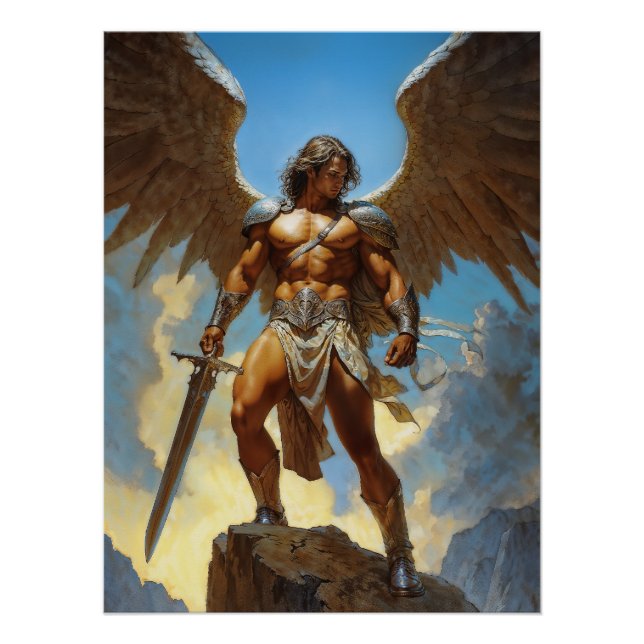 Poster Le champion forgé par le ciel Archange Michel (Devant)