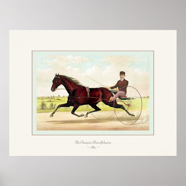 Poster Le champion Johnston ~ 1884 (Devant)