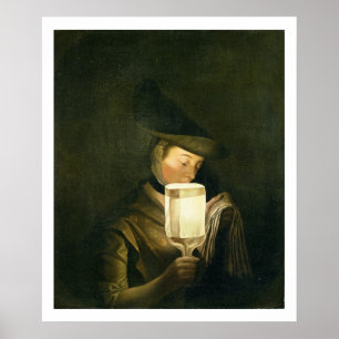 Poster Le chanteur de ballade, c.1764 (huile sur la