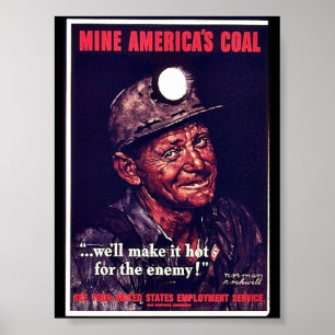 Poster Le charbon de l'Amérique