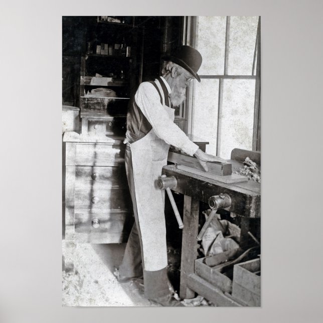 Poster Le charpentier sage (Devant)