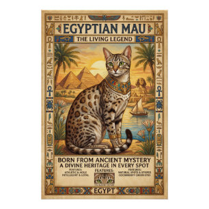 Poster Le Chat égyptien Mau