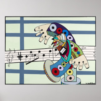 Poster "Le chef d'orchestre" par Ruchell Alexander