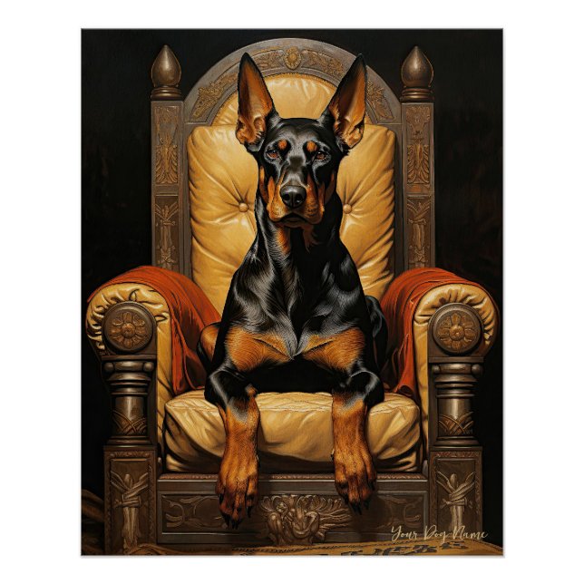 Poster Le chien Doberman 003 - Odessa Leyendecker (Devant)