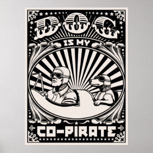 Poster Le chien est mon co-pirate