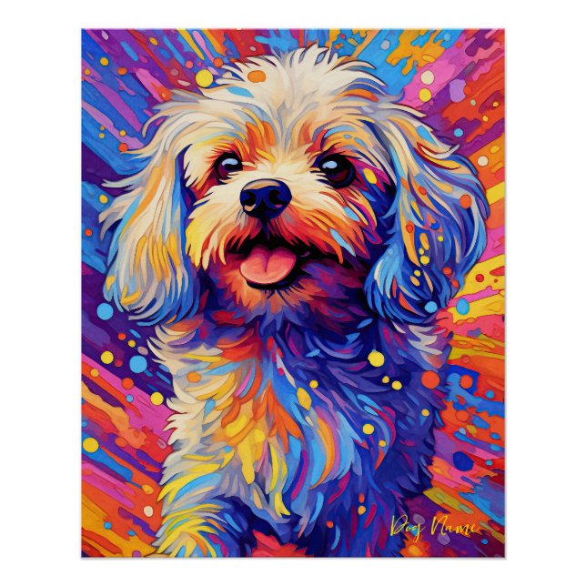 Poster Le Chien Maltais 003 - Zetton Ziana (Devant)