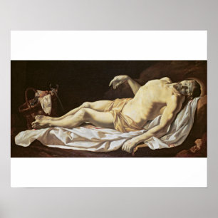 Poster Le Christ mort (huile sur la toile) 2