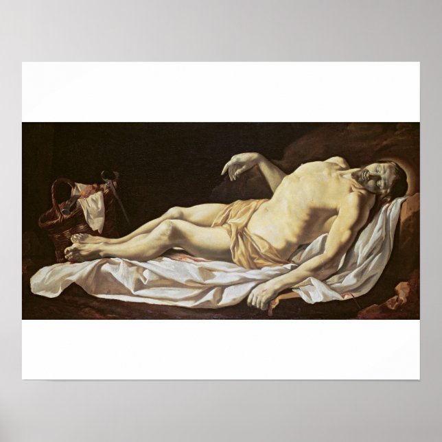 Poster Le Christ mort (huile sur toile) 2 (Devant)