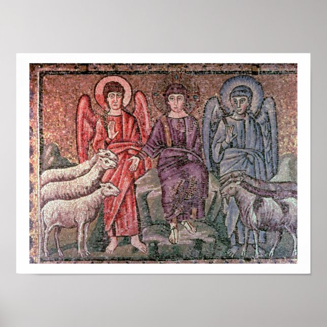 Poster Le Christ Sépare les Brebis des Boucs, 6ème siècle (Devant)
