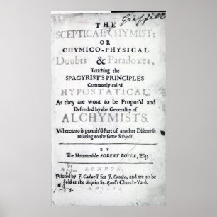 Poster 'Le Chymist sceptique