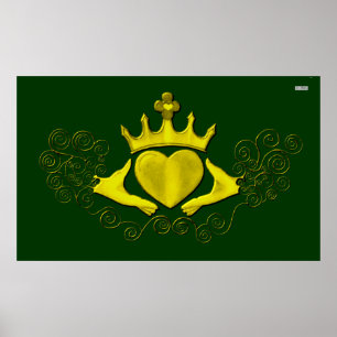 Poster Le Claddagh (Or)