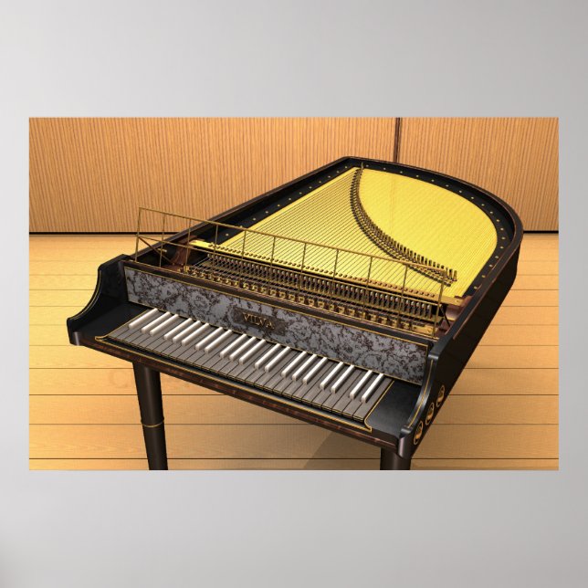 Poster Le clavecin (Devant)