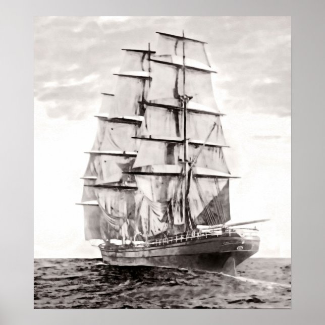 Poster Le Clipper "Cutty Sark" 1869 (Devant)