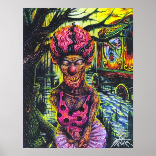 Poster Le clown - imprimer (Devant)