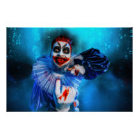 Le clown sinistre d'Halloween de SlipperyJoe endui